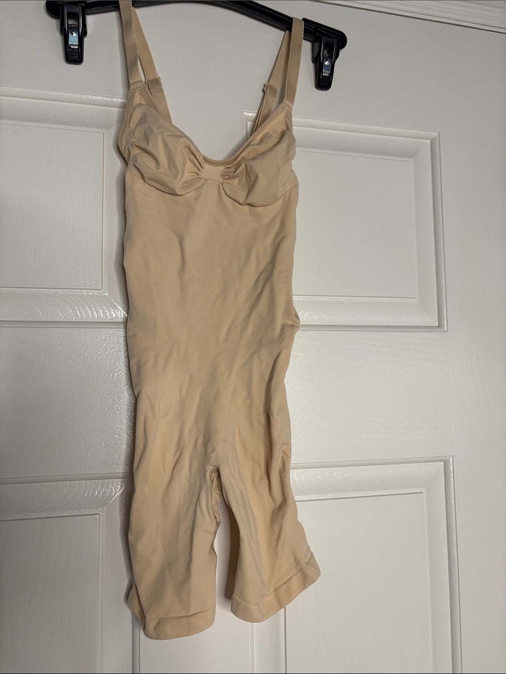 SKIMS Nude/Tan Sculpting Bodysuit with Built-In Bra